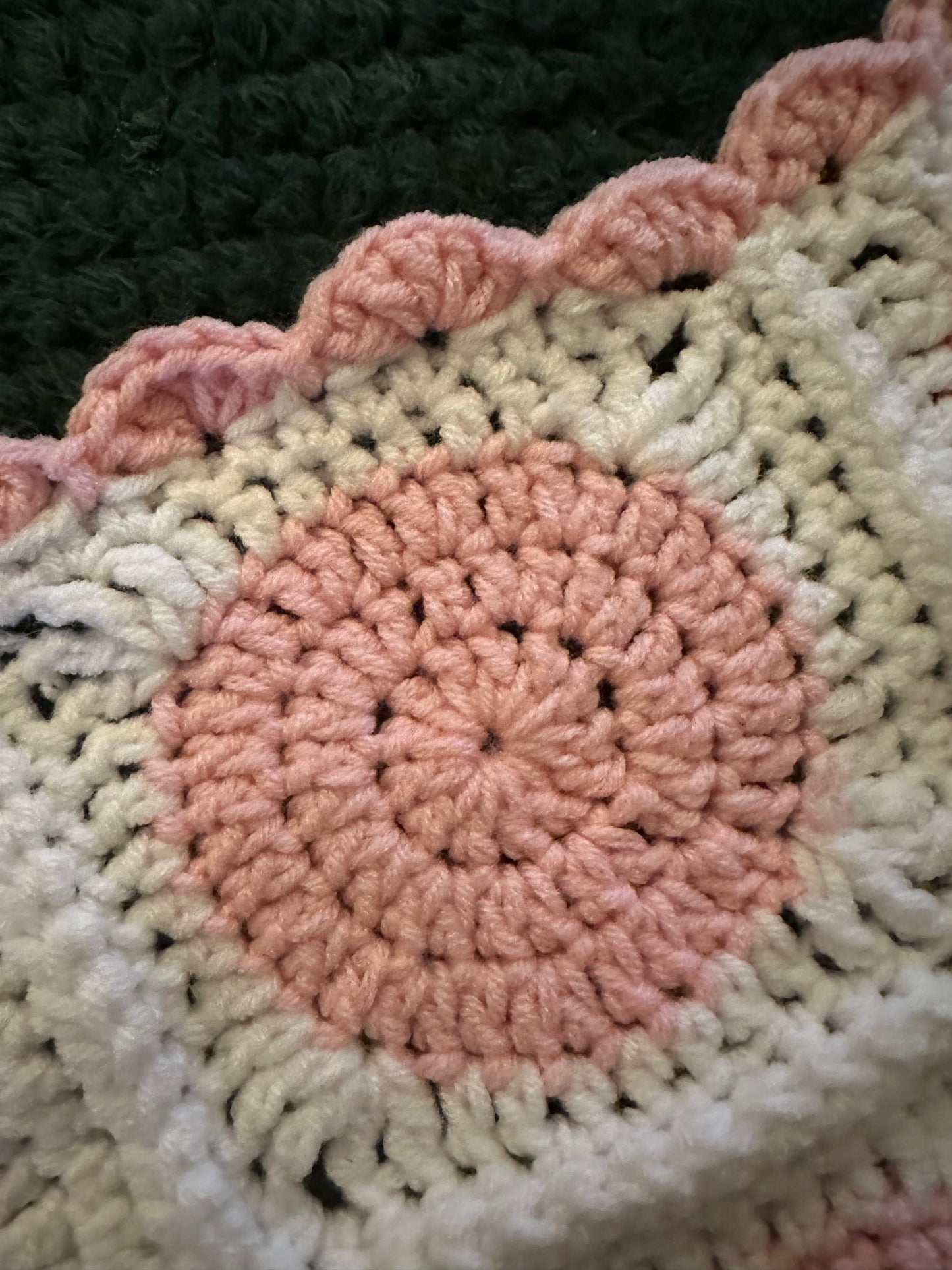 Bobbles and blooms blanket