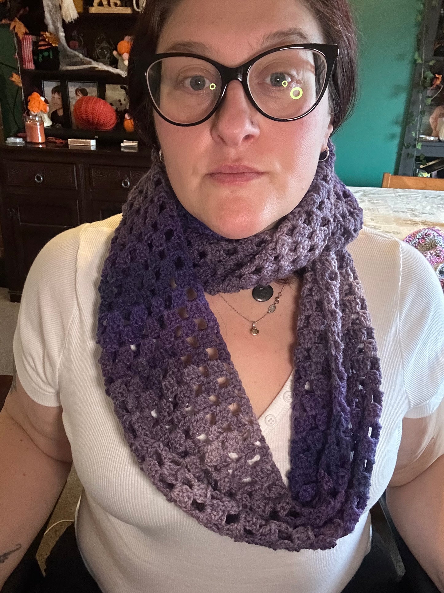 Three in one granny stripe Scarf