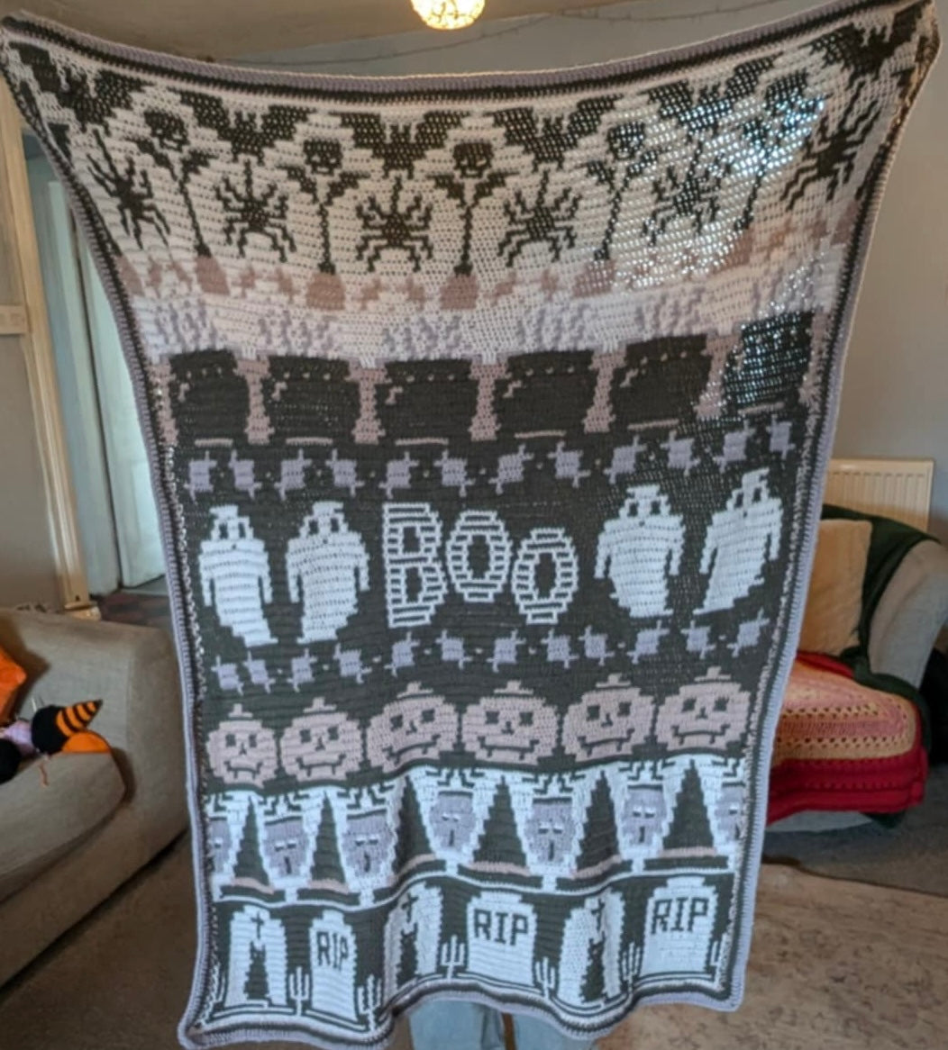 Halloween Boo blanket