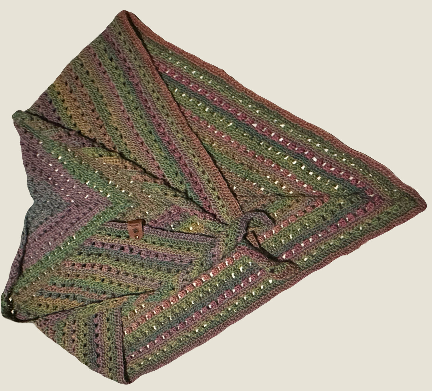 Welsh wool short shawl