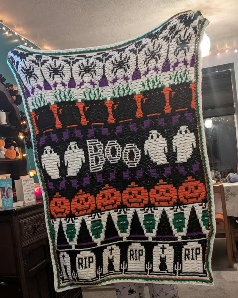 Halloween Boo blanket