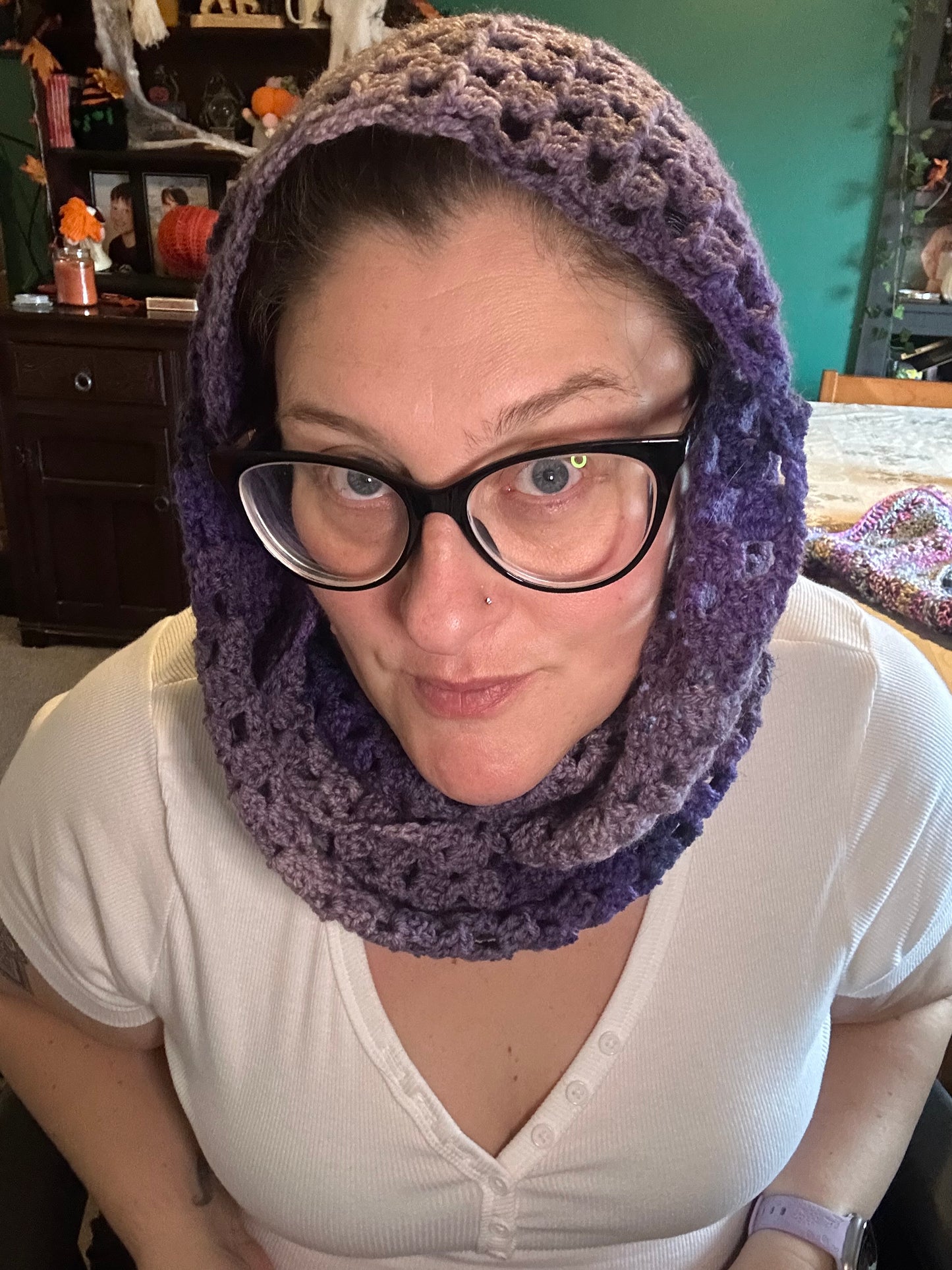 Three in one granny stripe Scarf