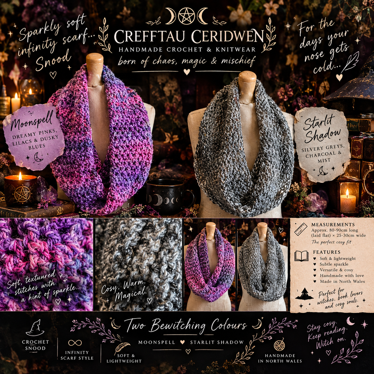 ✨ Sparkle & Spell Infinity Snood ✨