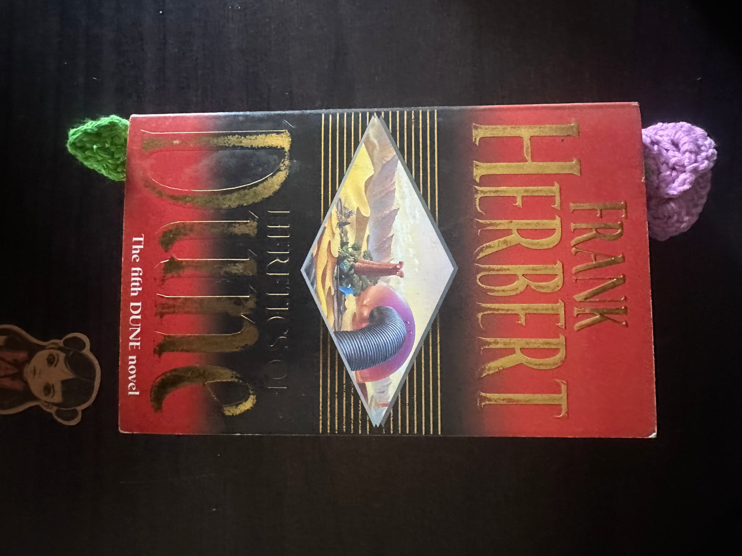 Purple rose bookmark