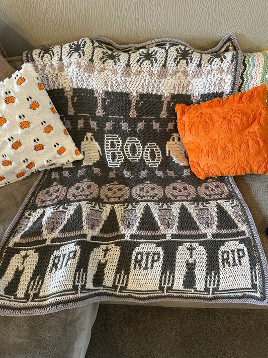 Halloween Boo blanket